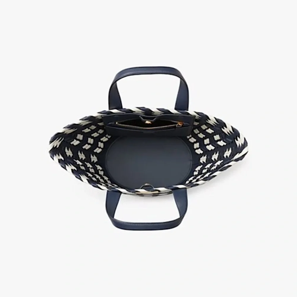 Kate Spade Zigzag Woven Leather Small Tote